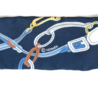 Hermes Silk Brides de Gala Twilly Marine Beige Dore 3 of 4