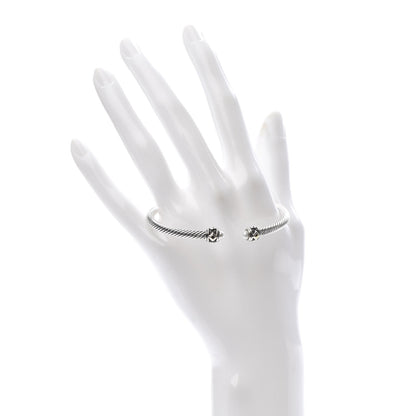 David Yurman Sterling Silver 18K Yellow Gold Pearl 4mm Cable Renaissance Bracelet 2 of 4