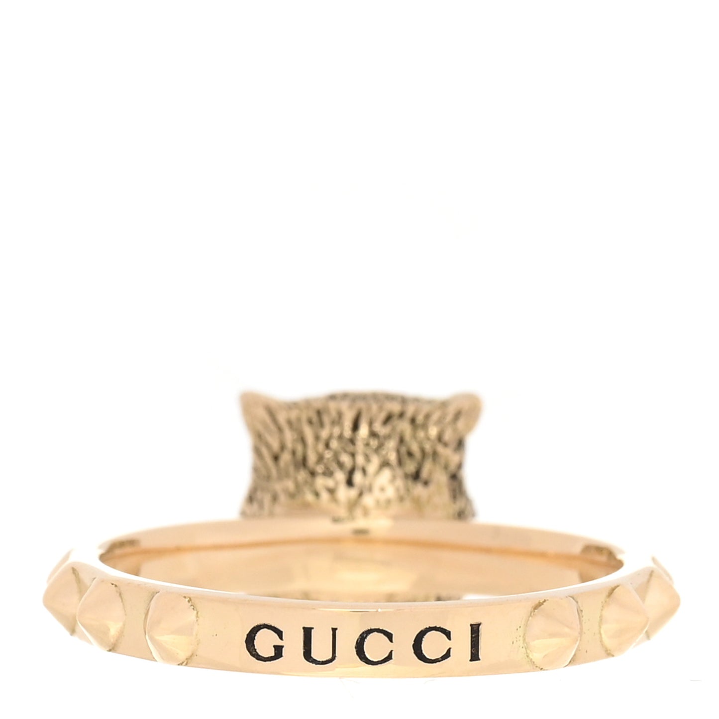 18K Yellow Gold Diamond Le Marche Des Merveilles Feline Ring 56 7.5
