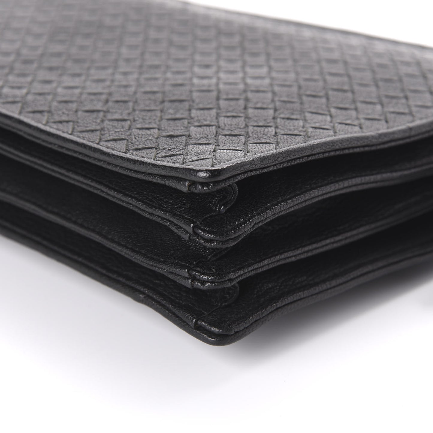 Cervo Intrecciato Document Case Black