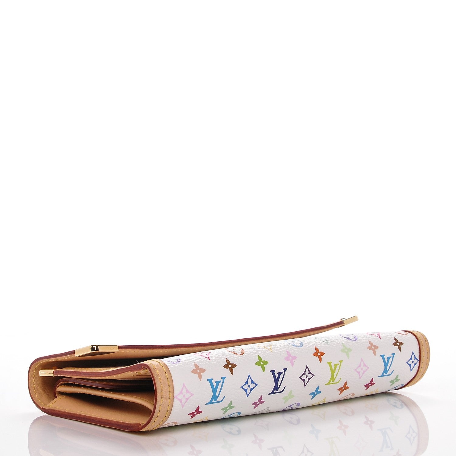 Louis Vuitton Monogram Multicolor Porte Tresor International Wallet White 4 of 6