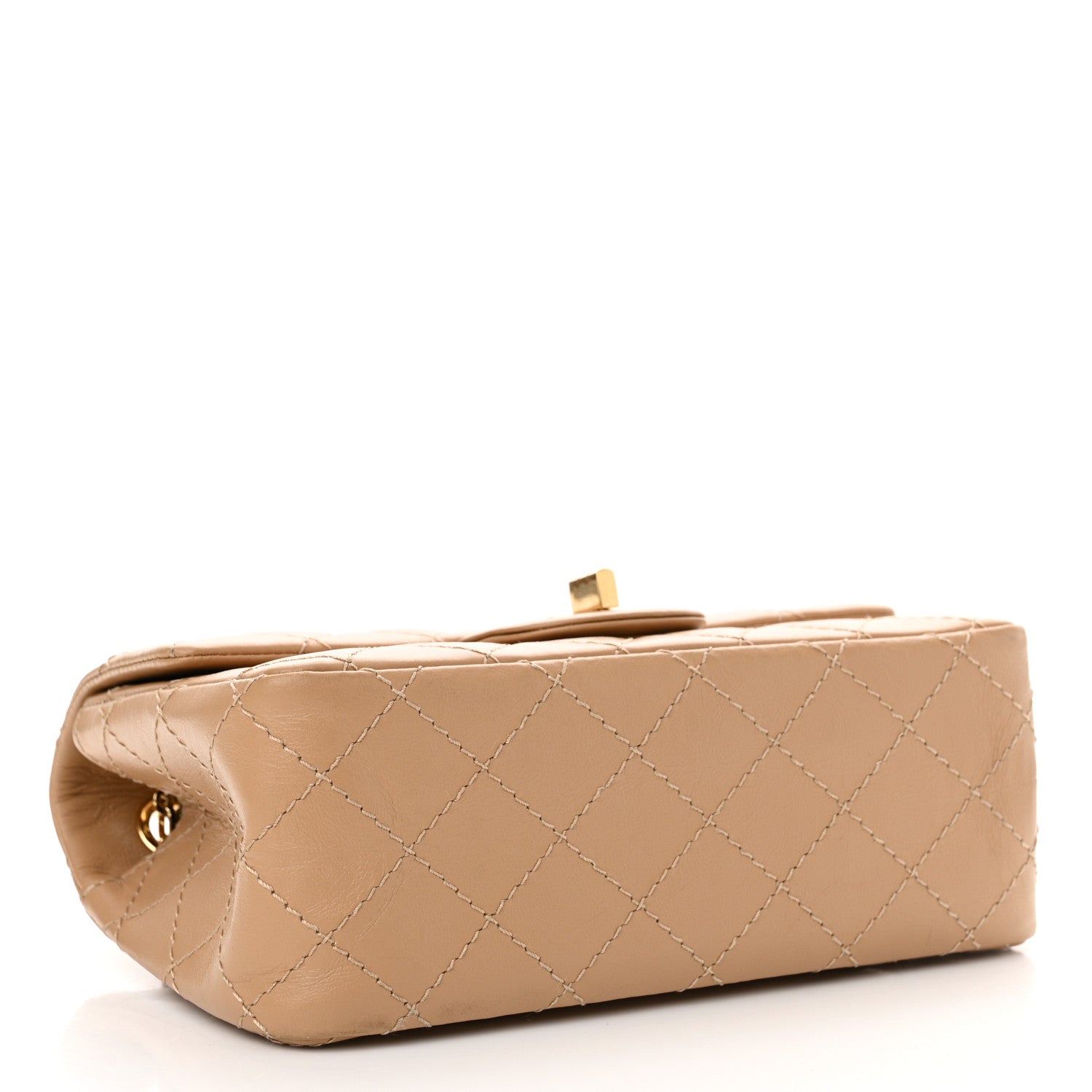 Chanel Aged Calfskin Quilted 2.55 Reissue Mini Flap Beige 4 of 10