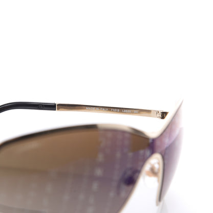 Chanel Shield Runway Sunglasses 71212 Gold Brown 6 of 7