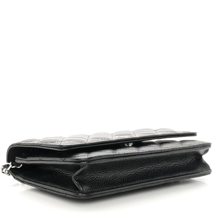 Chanel Caviar Quilted Wallet on Chain WOC Black 4 of 12