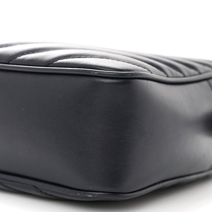 Saint Laurent Calfskin Matelasse Monogram Lou Camera Bag Deep Marine 10 of 12