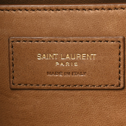 Saint Laurent Faux Fur Calfskin Bucket Bag Brown Chocolate 6 of 11