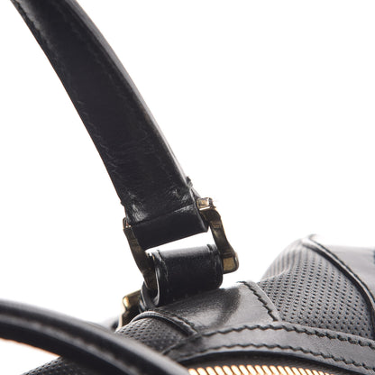 Burberry Calfskin Perforated Ellers Satchel Black 30 of 31