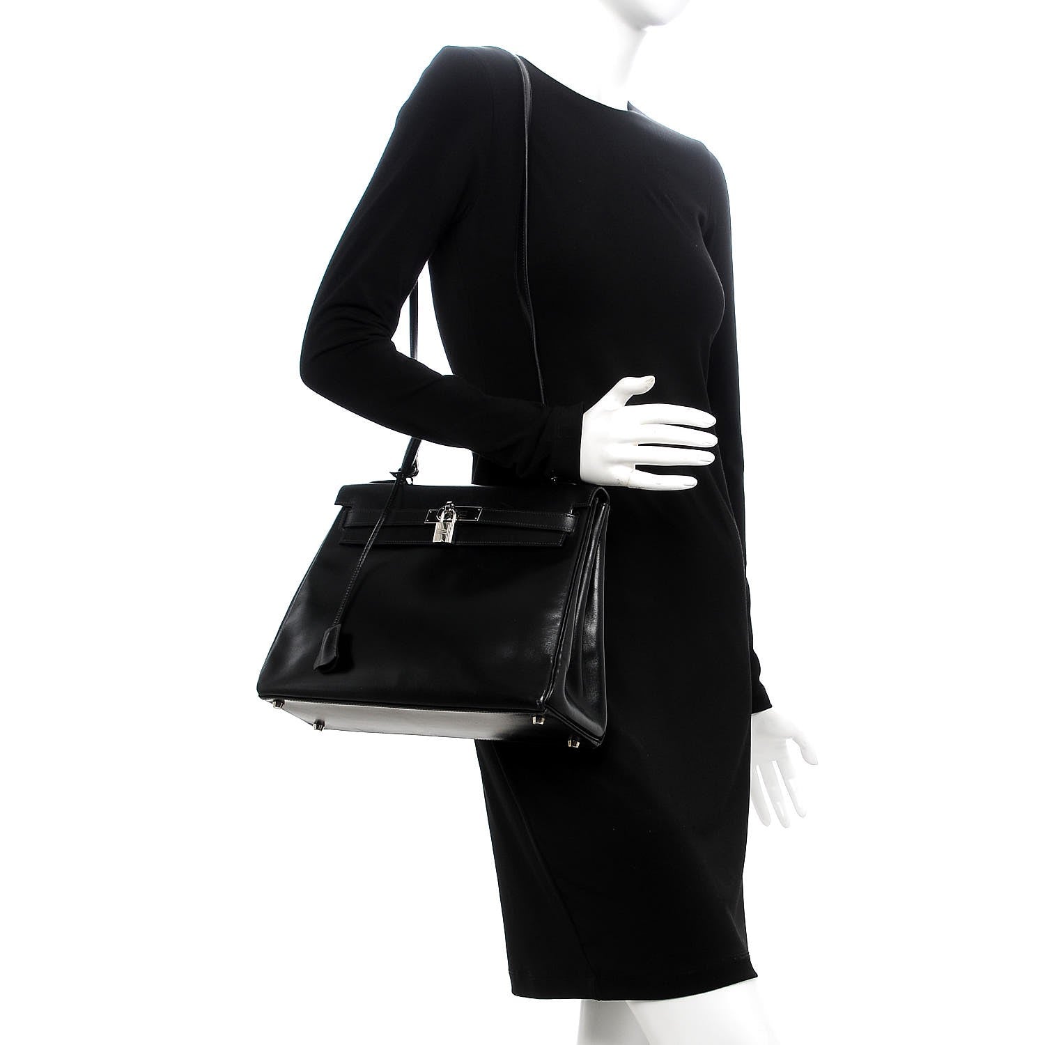 Hermes Box Kelly Retourne 32 Black 2 of 45