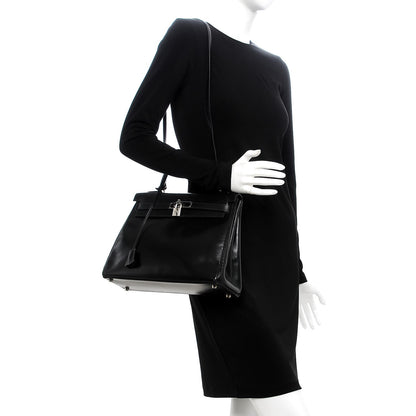 Hermes Box Kelly Retourne 32 Black 2 of 45