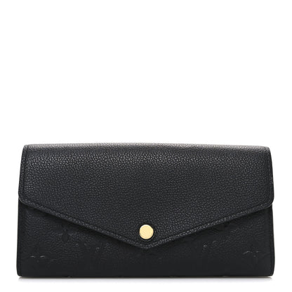 Louis Vuitton Empreinte Sarah Wallet NM Black 1 of 6