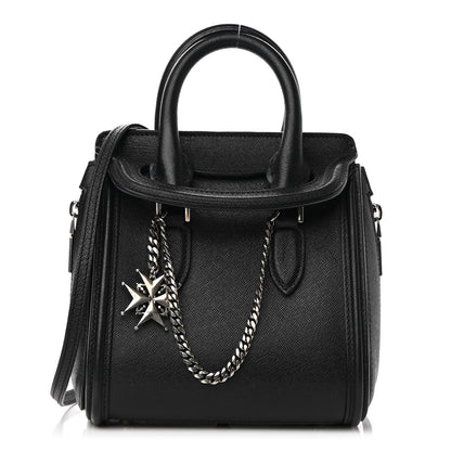 Alexander McQueen Grained Calfskin Small Heroine Black 1 of 9
