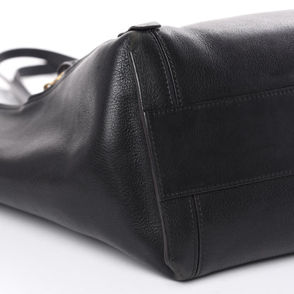 Chloe Smooth Calfskin Medium Milo Shopping Tote Black 8 of 18