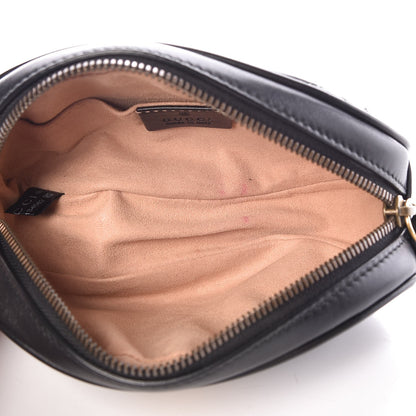 Gucci Calfskin Matelasse GG Marmont Belt Bag 75 30 Black 5 of 8