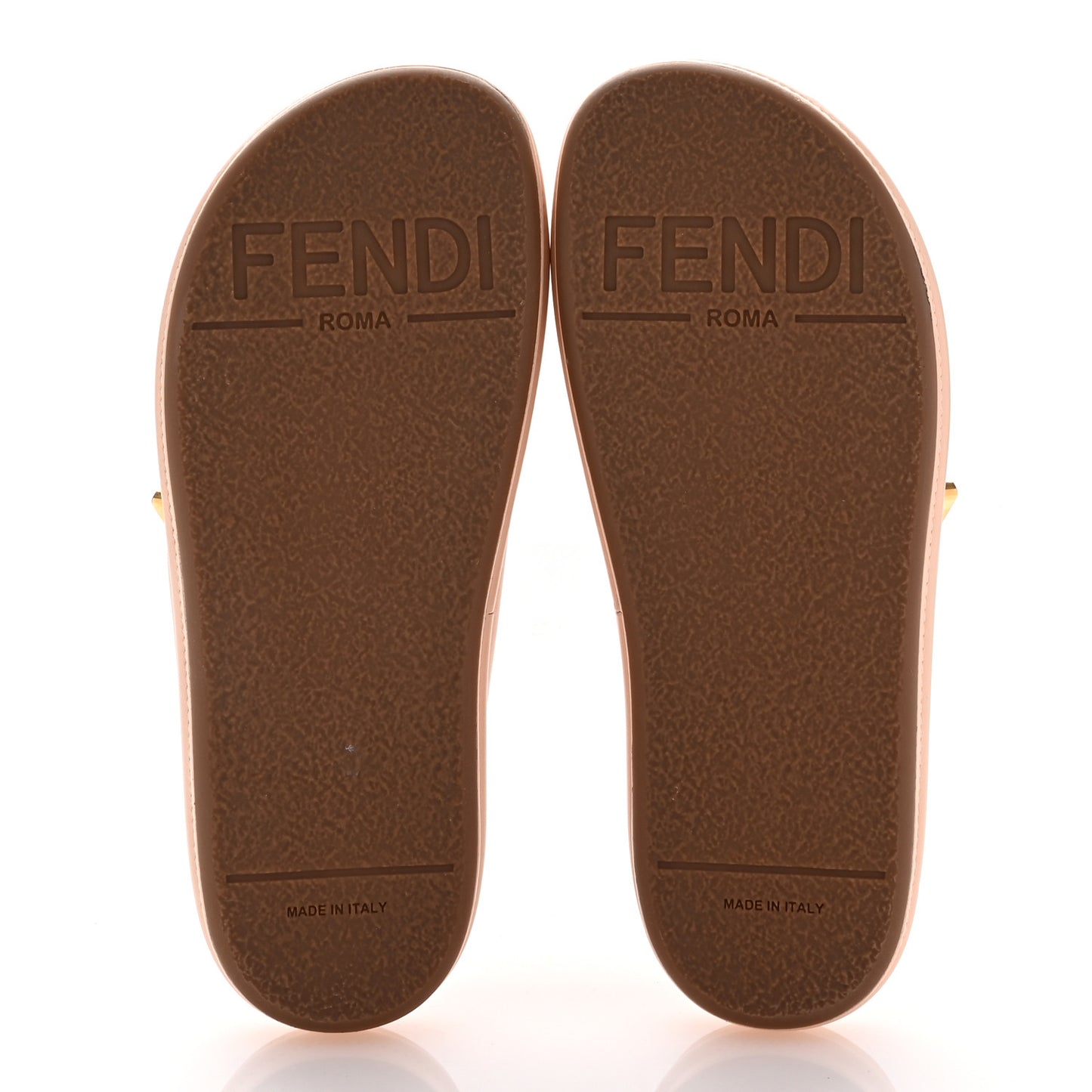 Vitello Womens Fendigraphy Slide Sandals 36 Light Rose