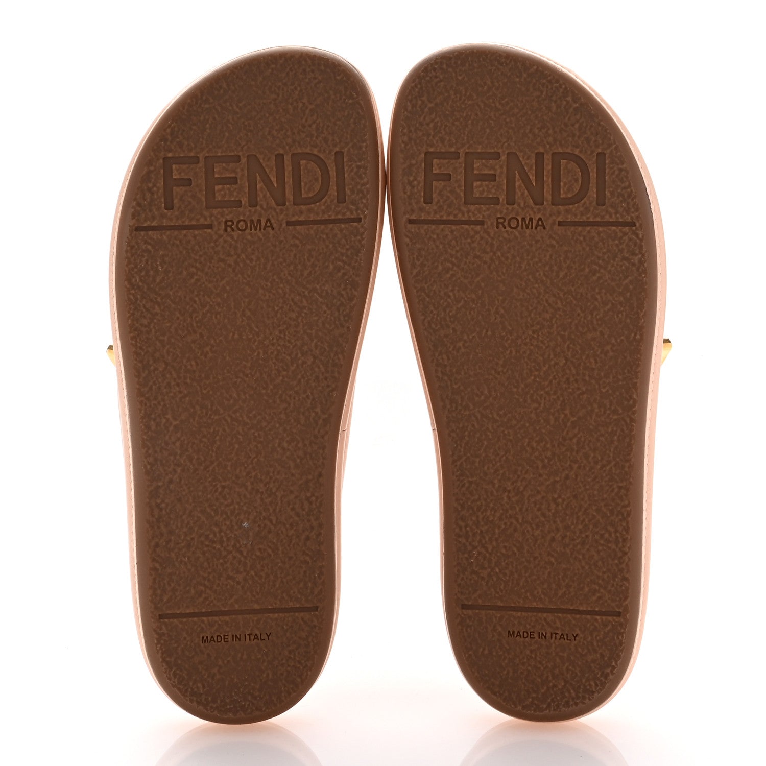 Fendi Vitello Womens Fendigraphy Slide Sandals 36 Light Rose 6 of 11