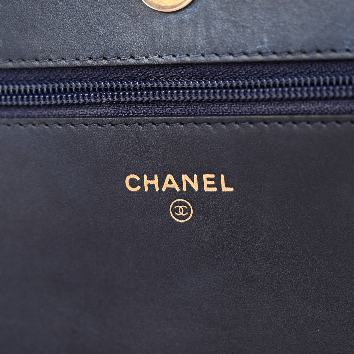 Chanel Caviar Quilted Boy Wallet On Chain WOC Navy 6 of 12