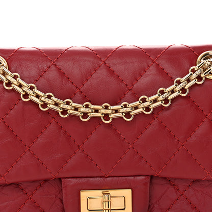 Chanel Aged Calfskin Quilted 2.55 Reissue Mini Flap Red 8 of 10