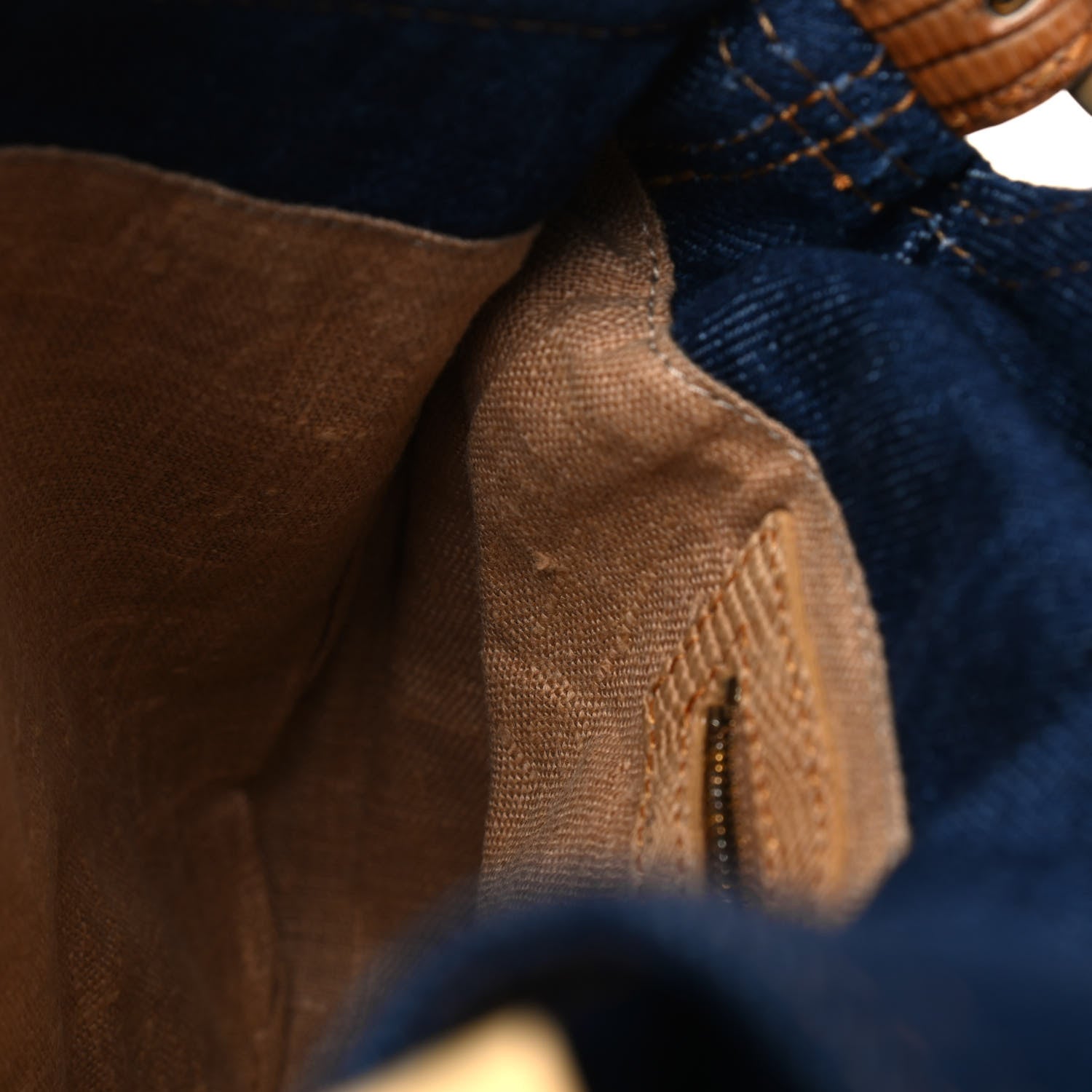 Fendi Denim Lizard Mama Baguette Blue 6 of 8
