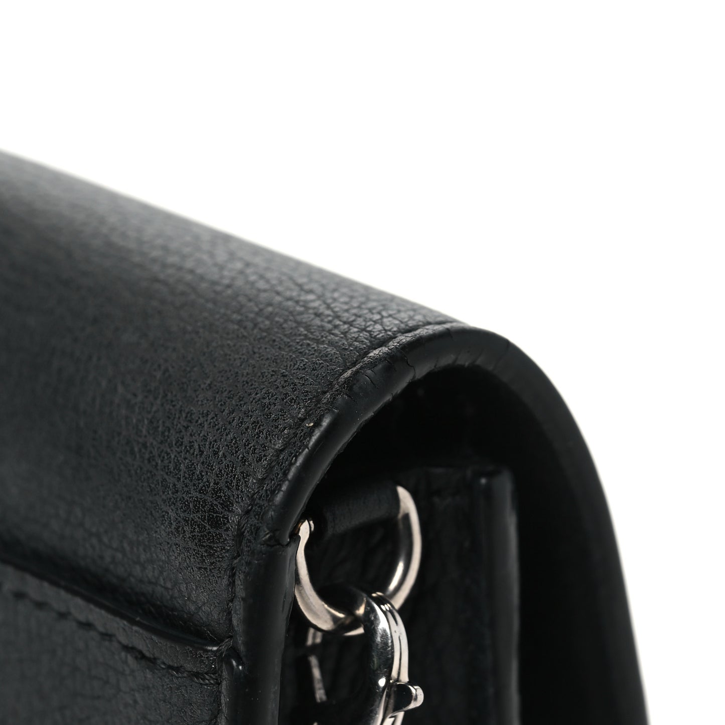 Soft Calfskin My Lockme Pochette Black
