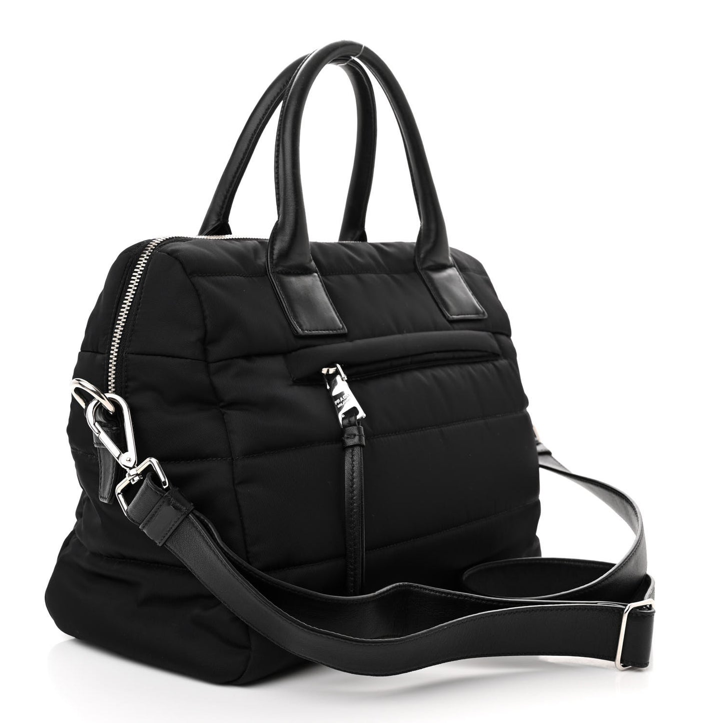 Tessuto Nylon Bomber Tote Black