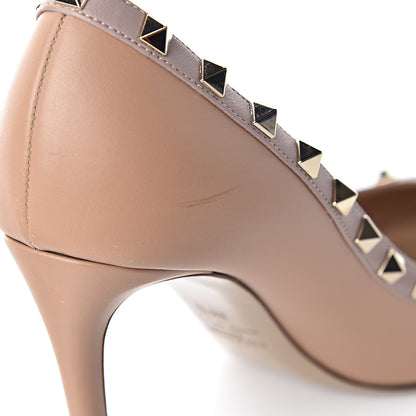 Valentino Garavani Nappa Rockstud 100mm Pumps 38.5 Soft Noisette Poudre 12 of 19