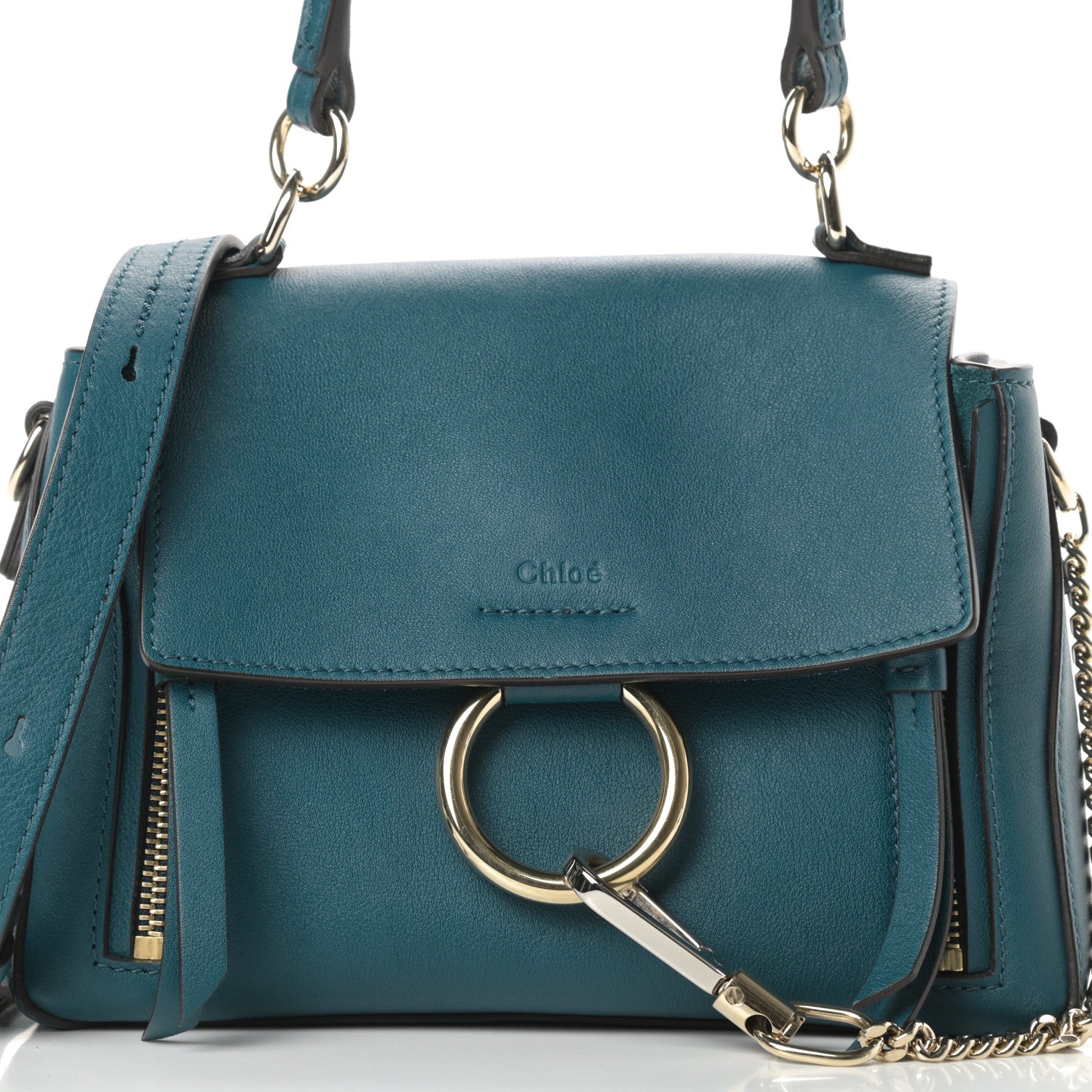 Chloe Calfskin Mini Faye Day Shoulder Bag Navy Ink 8 of 11