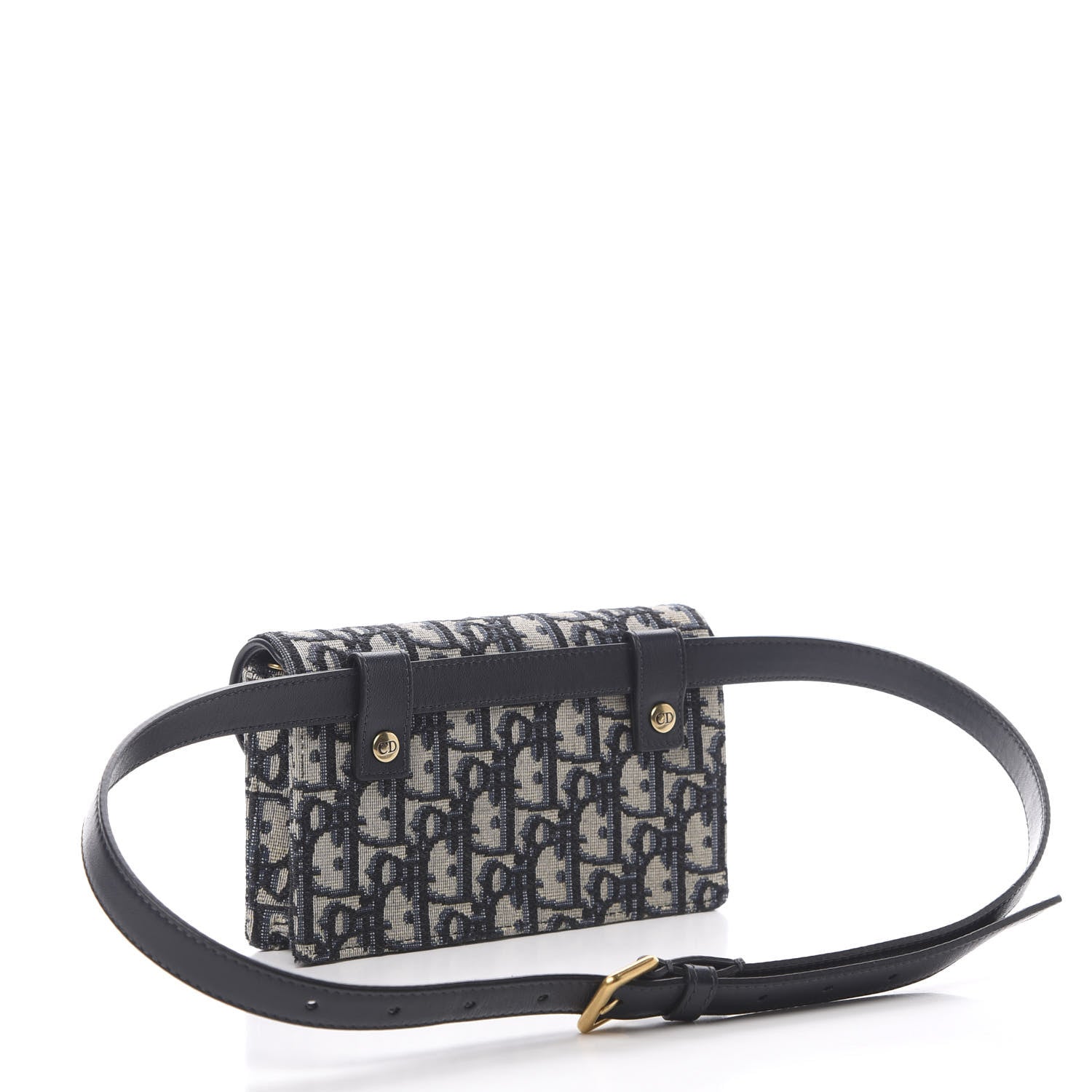 Christian Dior Oblique Saddle Belt Bag Blue 3 of 11