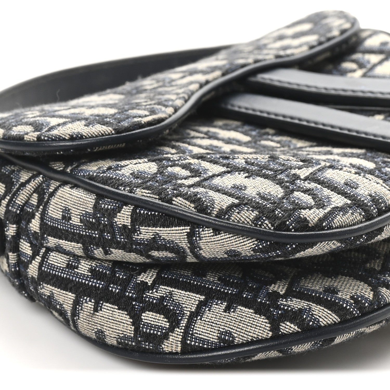 Christian Dior Oblique Mini Saddle Bag Blue 9 of 11