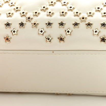 Christian Dior Lambskin Cannage Lucky Star Studded Mini Lady Dior White 12 of 17