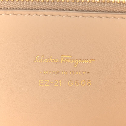 Salvatore Ferragamo Calfskin Suede Studded Aileen Shoulder Bag Beige 6 of 8