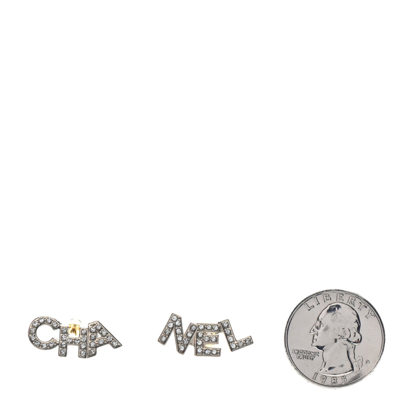 Crystal Pearl Signature Stud Earrings Gold