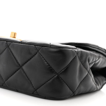 Chanel Lambskin Quilted Mini Flap Black 11 of 11