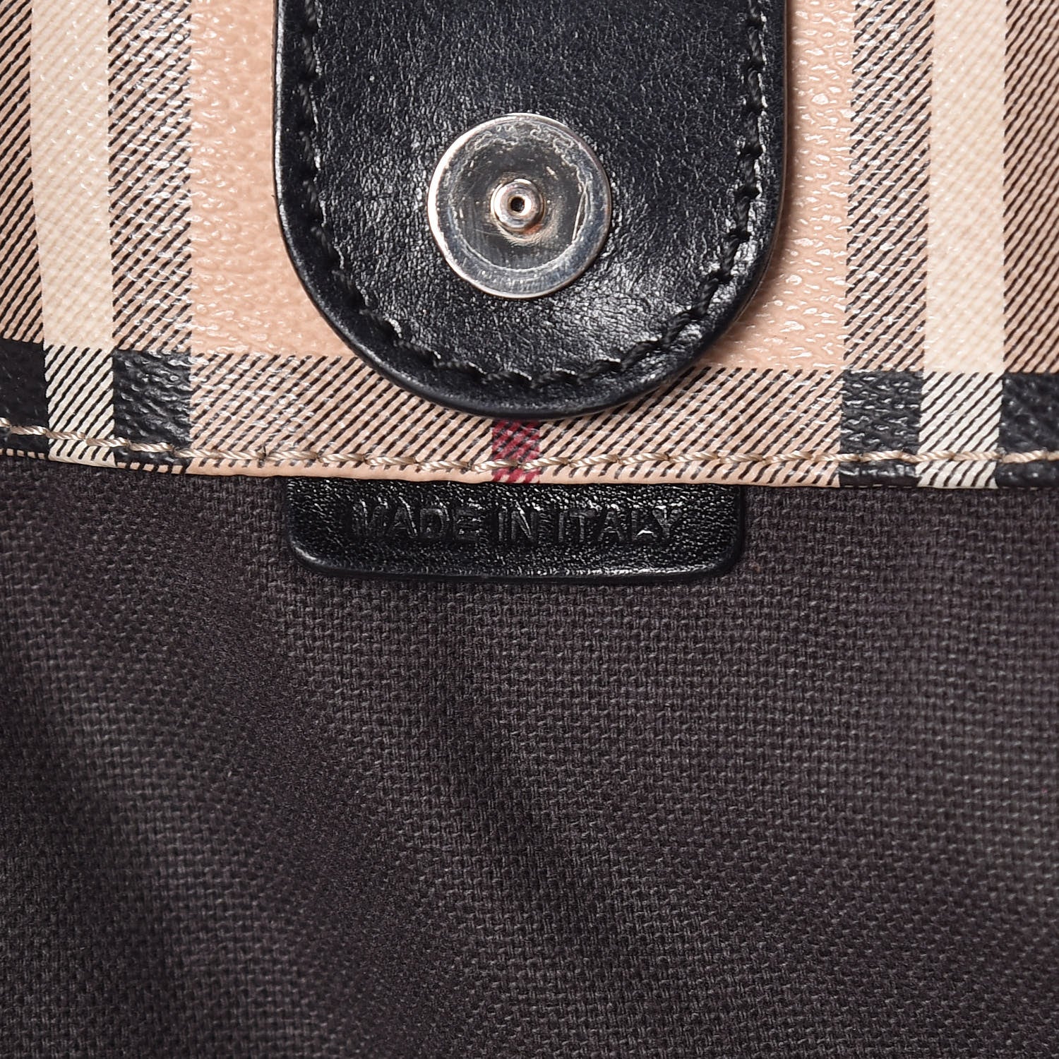 Burberry Haymarket Check Small Canterbury Tote Black 7 of 14
