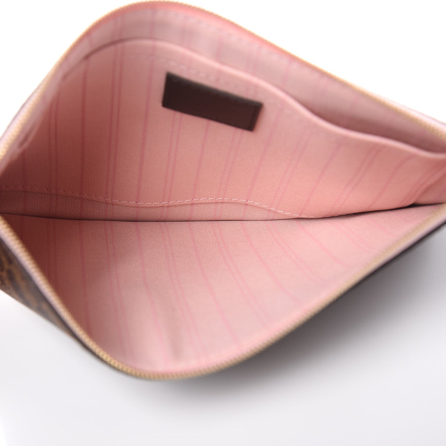 Damier Ebene Neverfull MM GM Pochette Rose Ballerine
