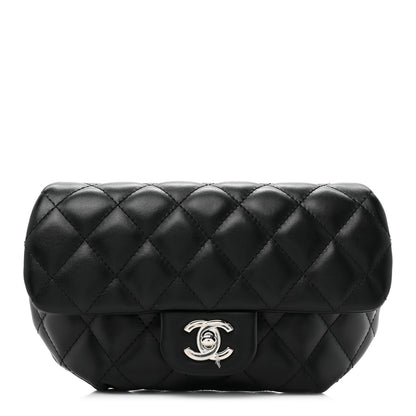 Chanel Calfskin Quilted CC Uniform Flap Belt Bag Black 1 of 9