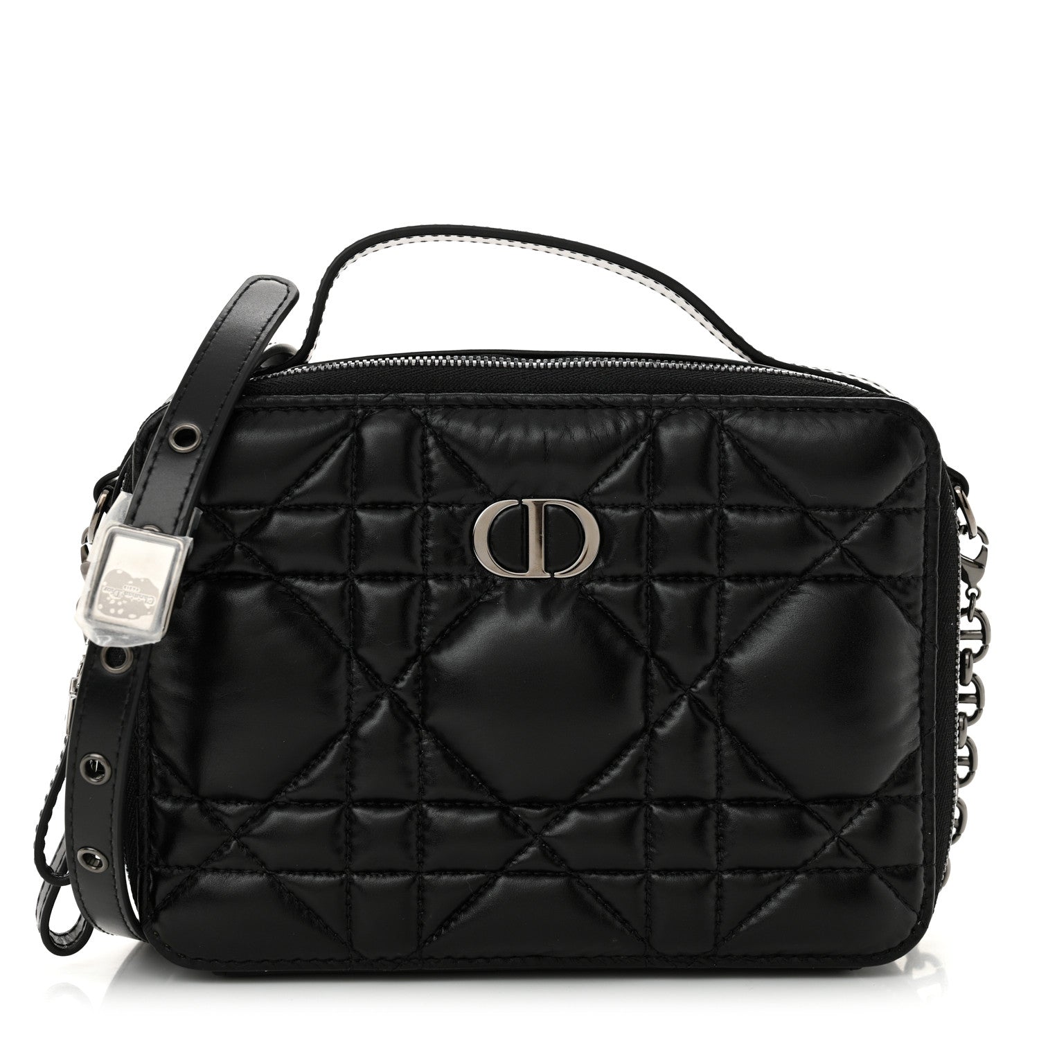 Christian Dior Calfskin Macrocannage Caro Box Bag Black 1 of 10