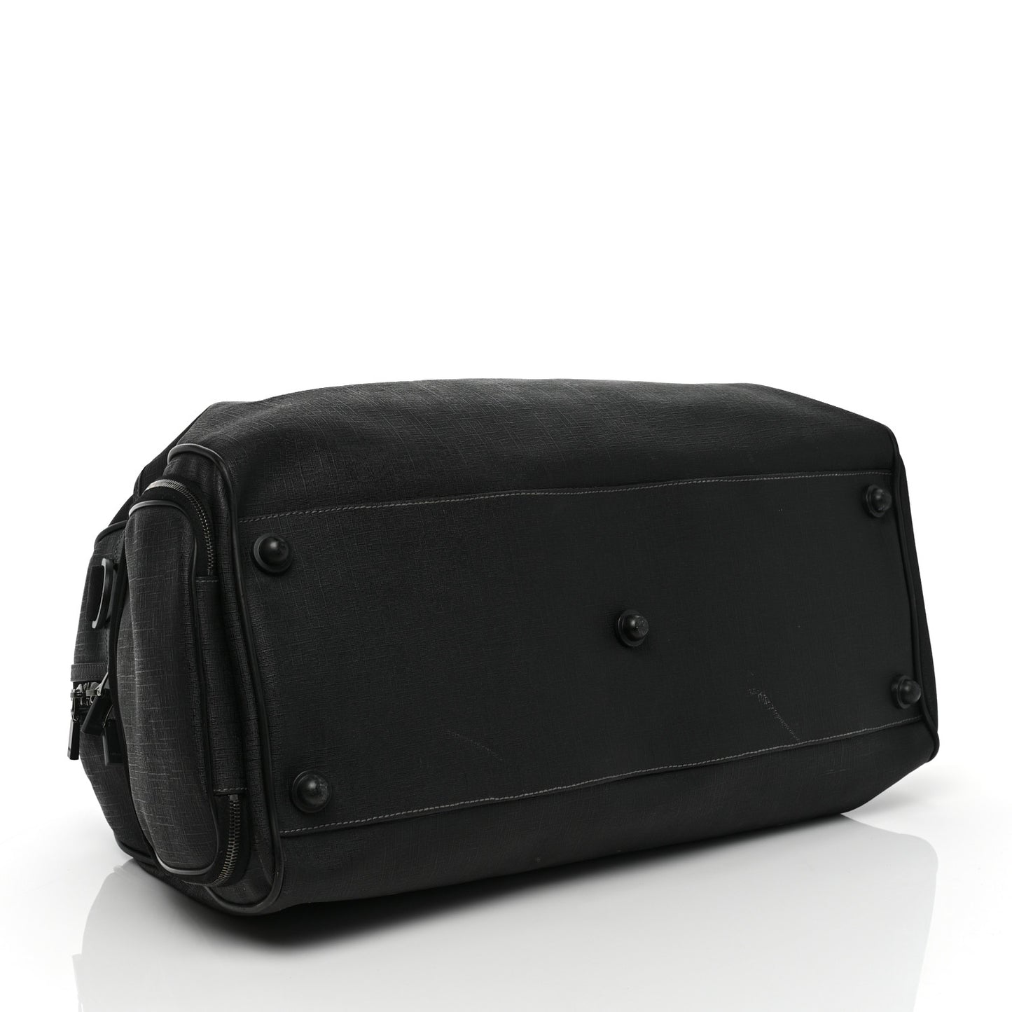 Coated Canvas Interlocking G Duffle Bag Black
