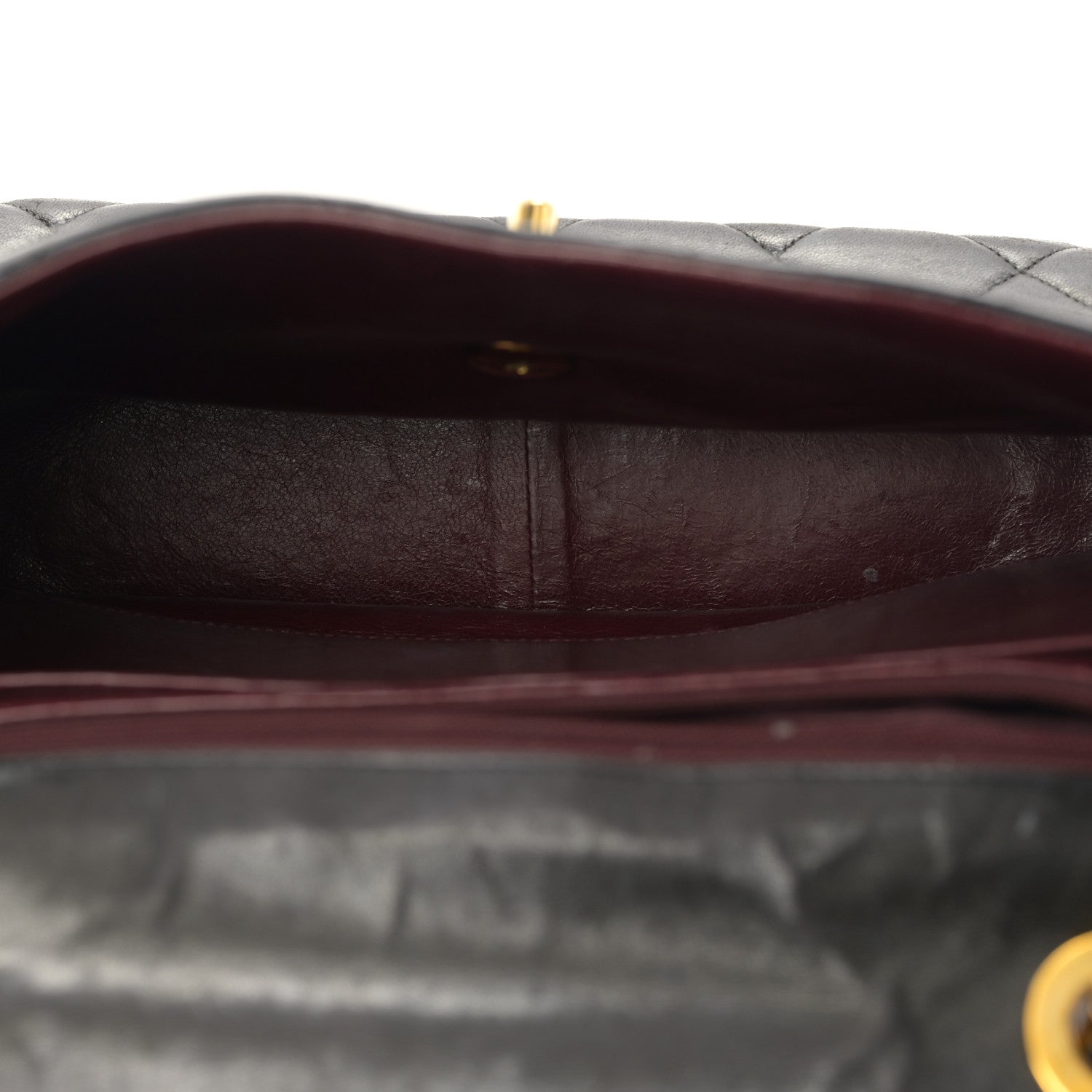 Chanel Lambskin Quilted Mini Square Flap Bag Black 5 of 10
