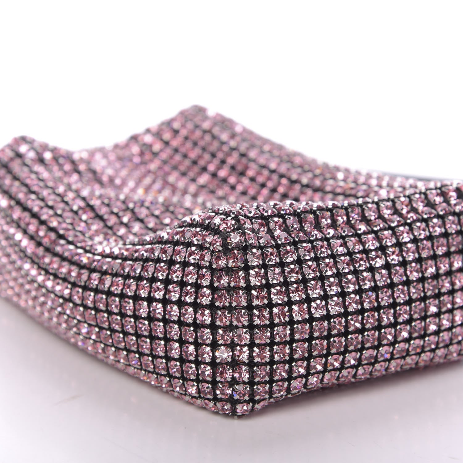 Alexander Wang Mesh Crystal Rhinestone Mini Heiress Pouch Pink 9 of 10