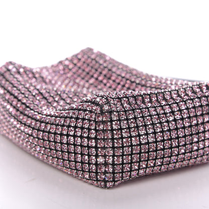 Alexander Wang Mesh Crystal Rhinestone Mini Heiress Pouch Pink 9 of 10