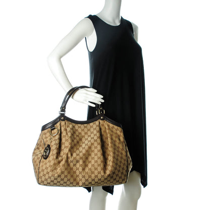 Gucci Monogram Large Sukey Tote Dark Brown 2 of 7