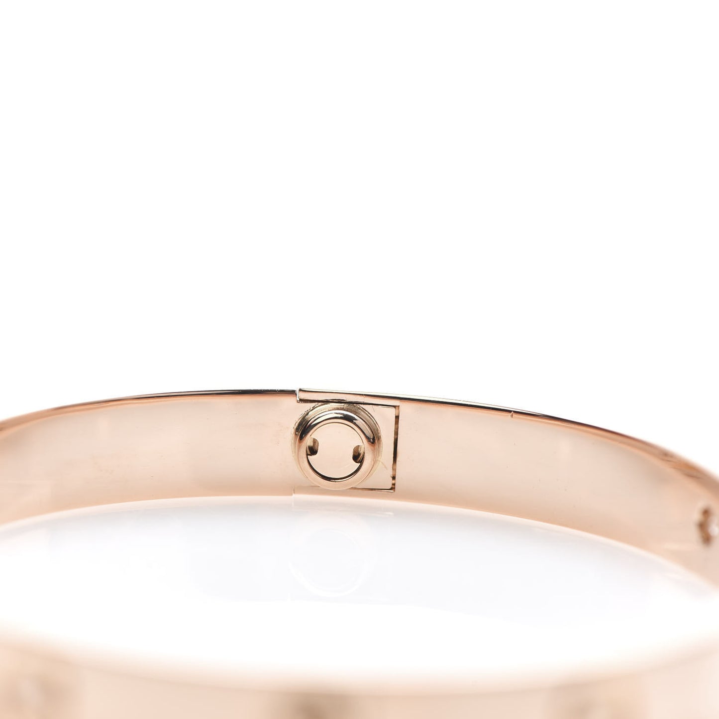 18K Pink Gold 4 Diamond LOVE Bracelet 16