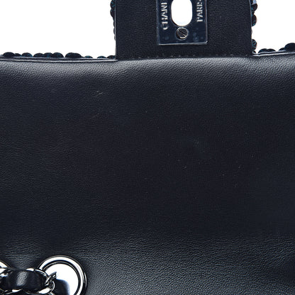Chanel Sequin Lambskin Mini Flap Blue Black 8 of 11