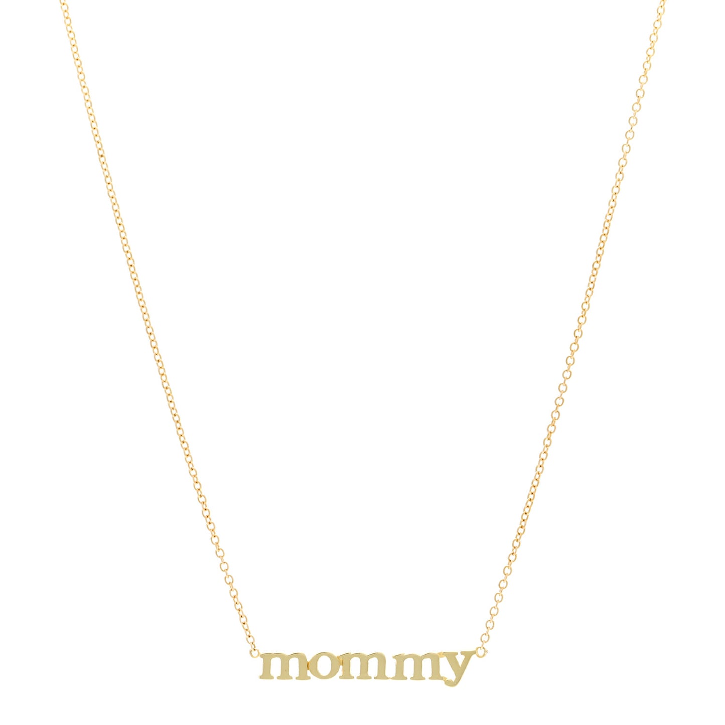 18K Yellow Gold Mommy Necklace