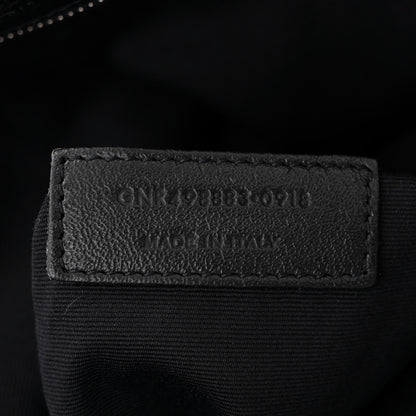 Saint Laurent Crinkled Calfskin Matelasse Monogram Large Niki Chain Satchel Black 7 of 13