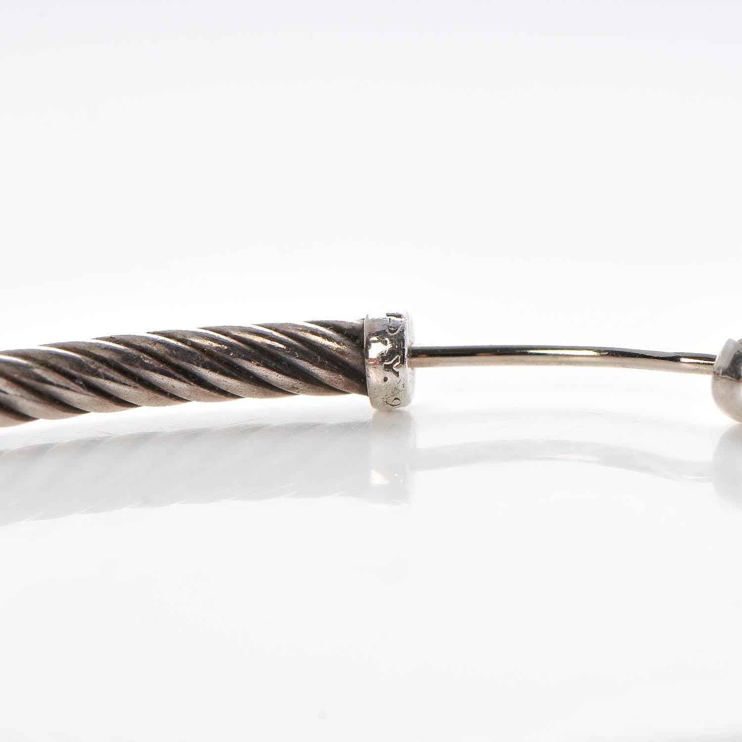 David Yurman Sterling Silver 54mm Cable Classics Hoop Earrings 4 of 6