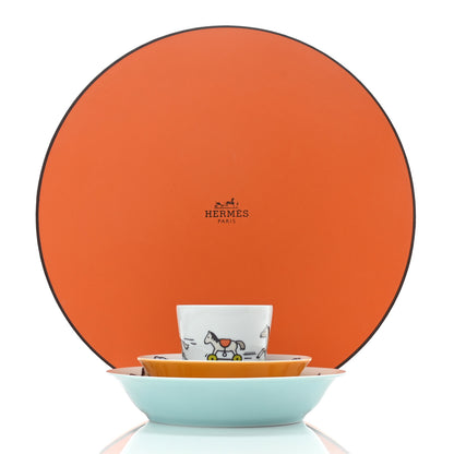 Hermes Porcelain Adada Set of 3 4 of 8