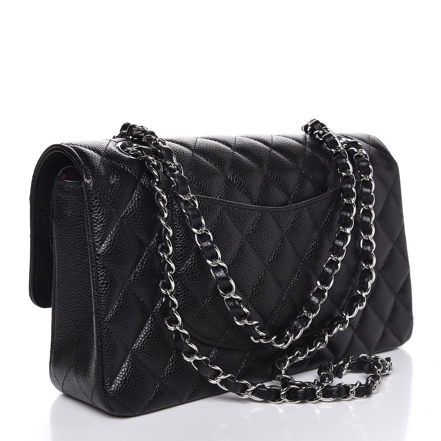 Chanel Caviar Quilted Medium Double Flap Black 4 of 9