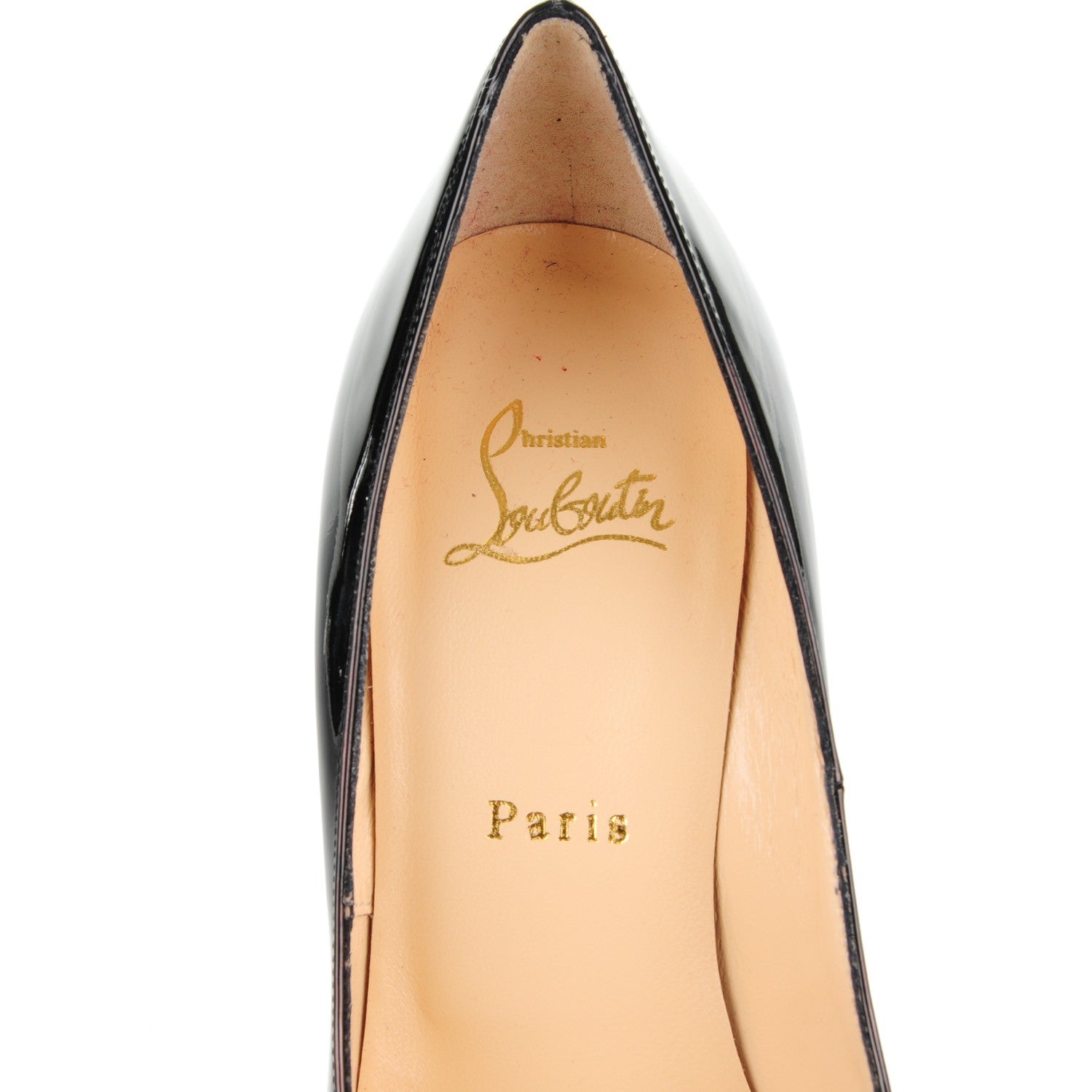 Christian Louboutin Patent Simple 100 Pumps 37.5 Black 6 of 8