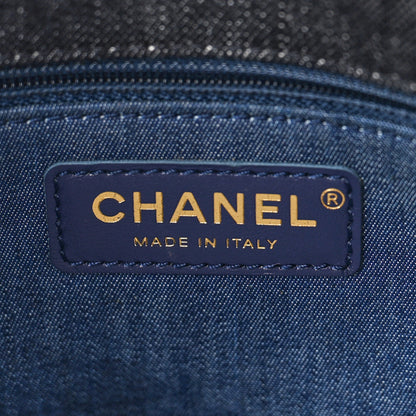 Chanel Denim Quilted Medium Funky Town Flap Black 6 of 9